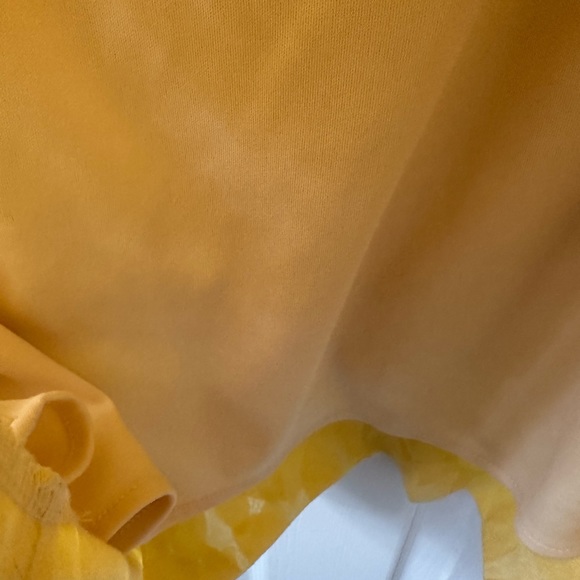 VTG Rabbit Rabbit yellow floral lined pleat front Sz 10 fairy cottage core - Picture 10 of 15